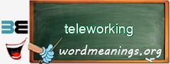 WordMeaning blackboard for teleworking